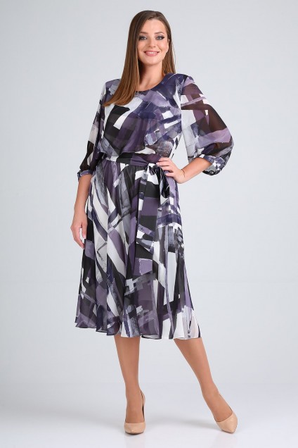 Платье 01-710 фиолет Elga