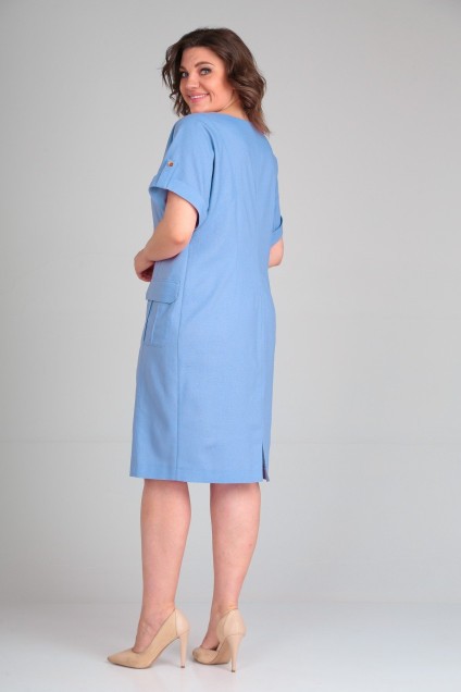Платье 01-757 голубой Elga