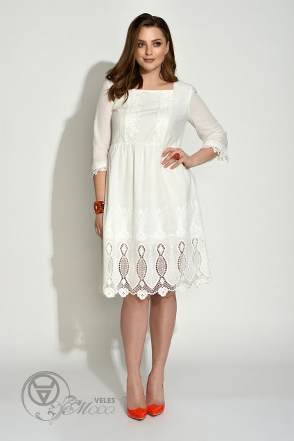 Платье 1532 белый Elletto