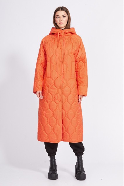 Пальто 2355 оранжевый EOLA