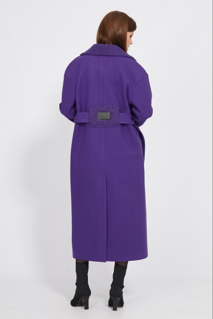Пальто 2449 фиолетовый EOLA