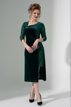 *Платье 490 зеленый Euro Moda