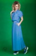 Платье 107 голубой Euro Moda