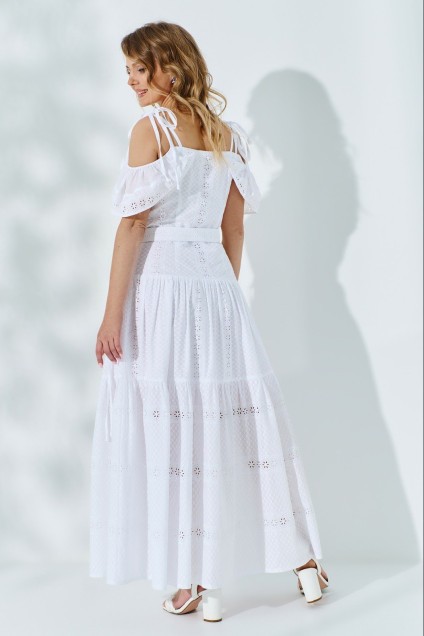 Платье-сарафан 524 белый Euro Moda