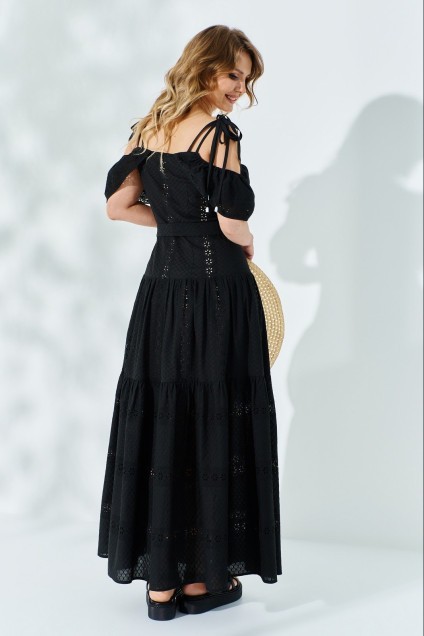 Платье-сарафан 524 черный Euro Moda