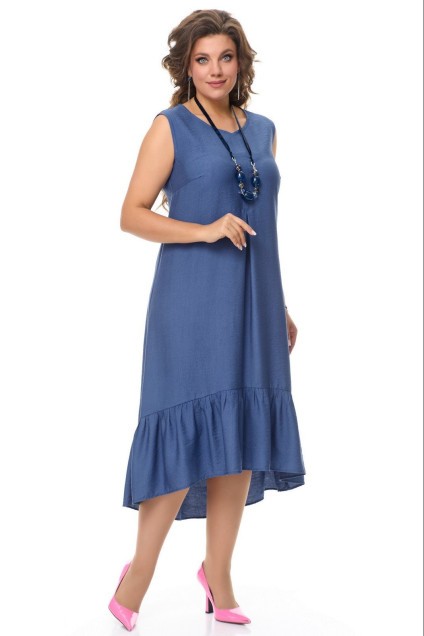 Платье-сарафан 1291 синий FITA