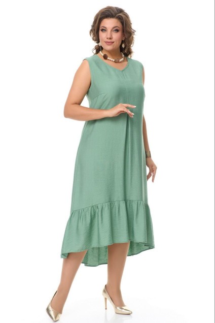 Костюм с платьем 1294 зеленый FITA