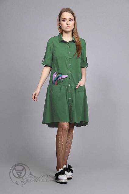 Платье 3170 зеленый FantaziaMod