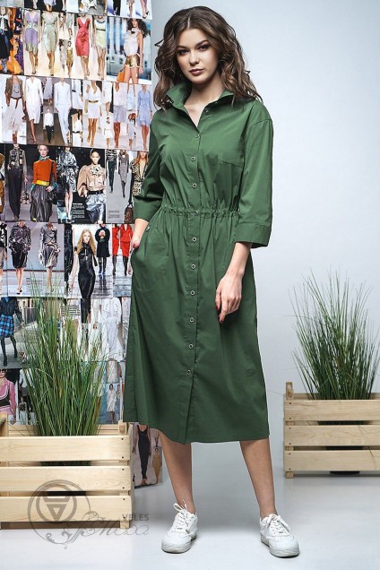 Платье 3390 зеленый FantaziaMod