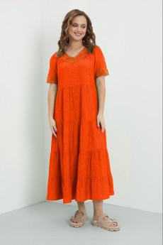 Платье 4475 апельсин FantaziaMod