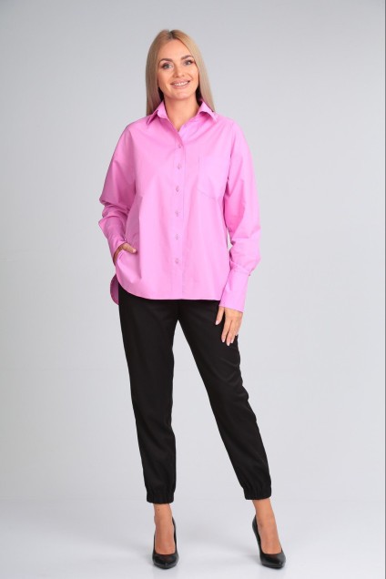 Рубашка 2602 розовый FloVia