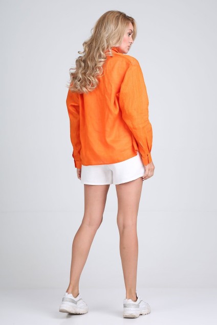 Костюм с шортами 3014 + 1020 оранжевый FloVia
