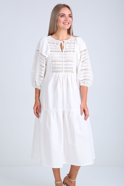 Платье 4072 белый FloVia