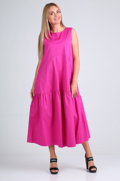 Платье 4084 розово-фиолетовый FloVia