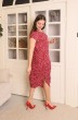 Платье 2-019 красный + цветы Friends Prim