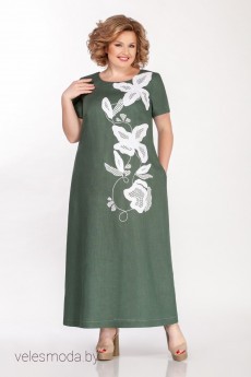 Платье 610 зеленый GALEREJA 