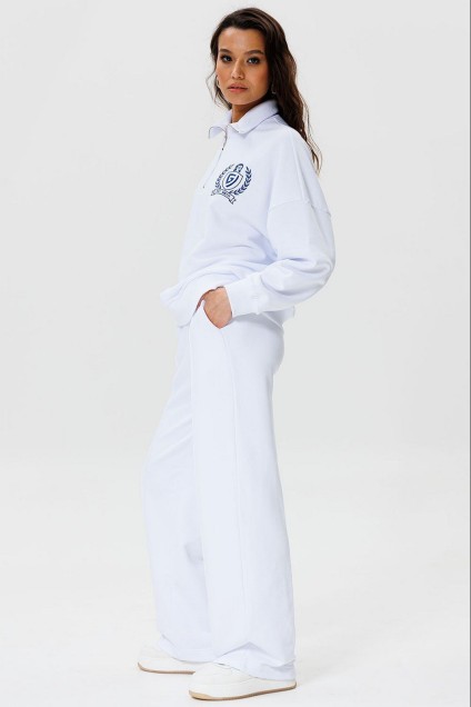 Спортивный костюм F3077-01-01 белый GO wear