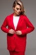 Костюм с юбкой f7065-11-02 красный GO wear