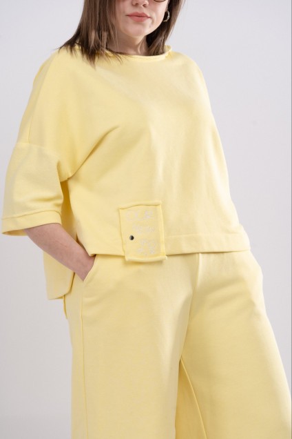 Костюм с шортами 1113 желтый Gratto