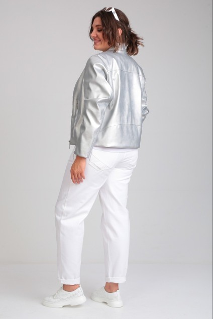 Куртка-косуха 7113 серебро Gratto