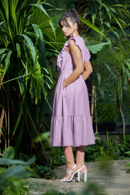Платье 851-1 лиловый Галеан Стиль