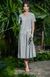 Платье 854-1 серый Галеан Стиль