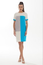 Платье 892-1 голубой Галеан Стиль