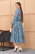 Платье 907 голубой Галеан Стиль