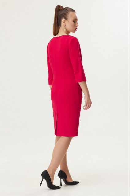 Платье 924 красный Галеан Стиль
