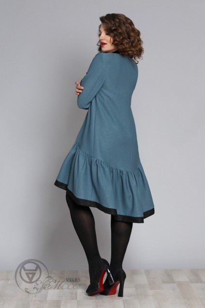 Платье 610 голубой Галеан Стиль