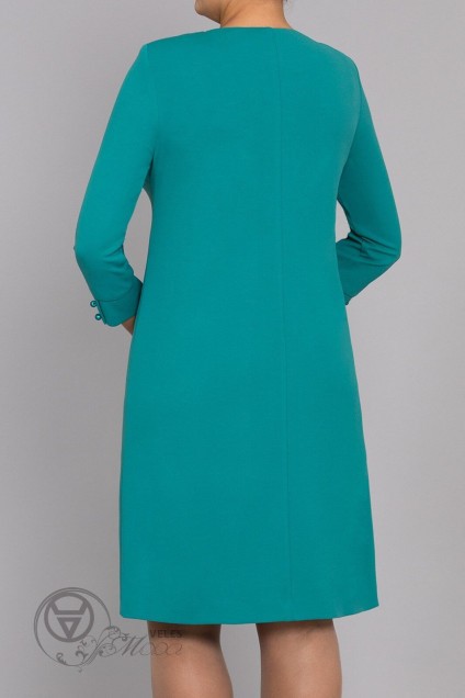 Платье 690 зеленый Галеан Стиль