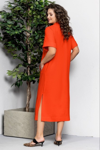 Платье 2611 оранжевый Gold Style