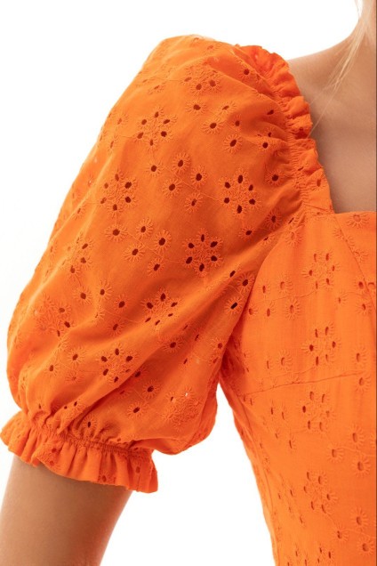 Платье 4720-1 оранжевый Golden Valley