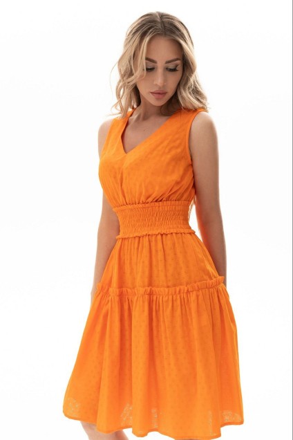 Платье 4823 оранжевый Golden Valley