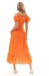Платье 4826 оранжевый Golden Valley