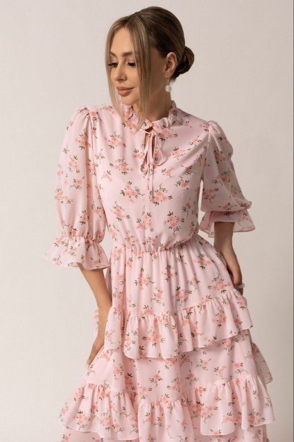 Платье 4919-1 розовый Golden Valley