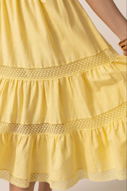 Платье 4987-1 желтый Golden Valley