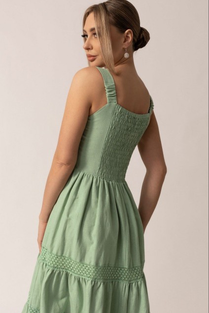 Платье 4987-1 светло-зеленый Golden Valley