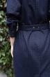 Платье 19126 темно-синий+бежево-серая точка ID fashion