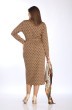 Платье 4048 дизайн коричневый INVITE
