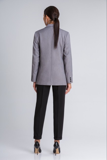 Пиджак 201 серый+гусиная лапка IVARI
