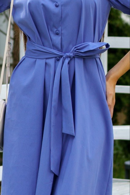 Платье 1019L синий Ivera collection