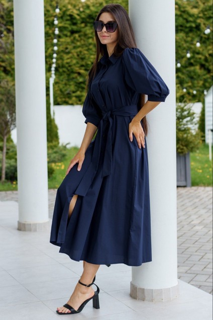 Платье 1019L темно-синий Ivera collection