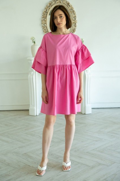Платье 1031 розовый Ivera collection