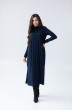 Платье 1053 синий + черный Ivera collection