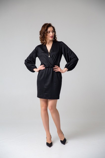 Платье  1065 черный Ivera collection