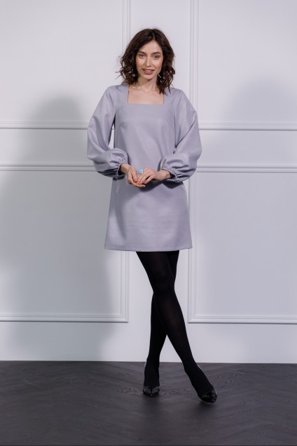 Платье 1067 серый Ivera collection