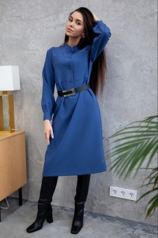 Платье 1069L синий Ivera collection