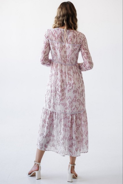 Платье  1084L розовый Ivera collection