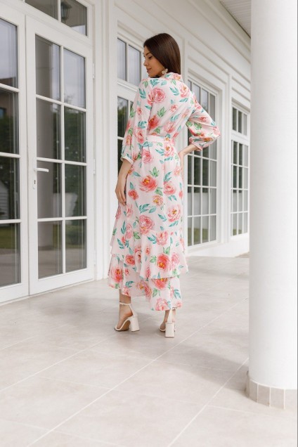 Платье 1089 розовый Ivera collection